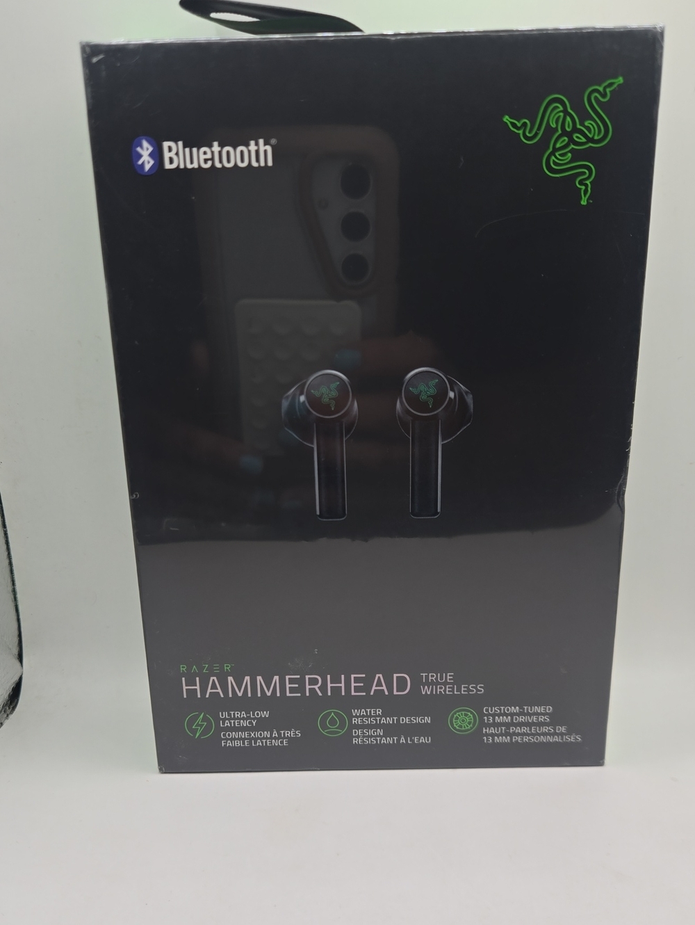 NEW Razer Hammerhead True Wireless Earbuds — Black with Green Logo